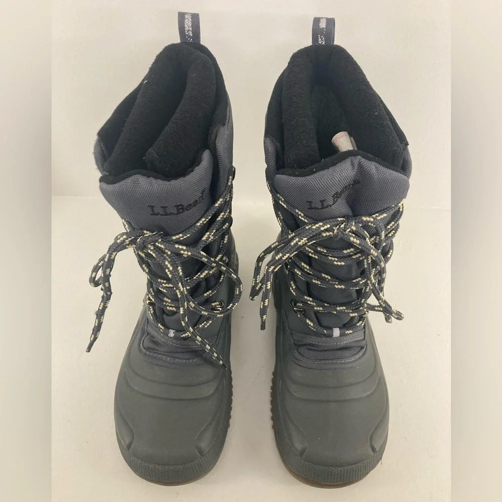 L.L.Bean Gray Winter Boot Kid’s 3G = Women’s 5G Ski Snowboard Holiday Waterproof